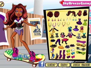Clawdeen skates