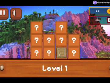 Minecraft Card Matching Puzzle