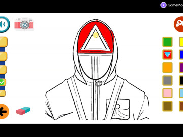 Squid Game Coloring Round